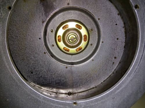 換気扇本体内側の施工後写真