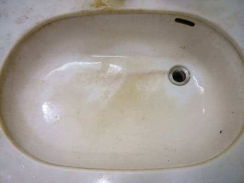 洗面ボウルの施工前写真